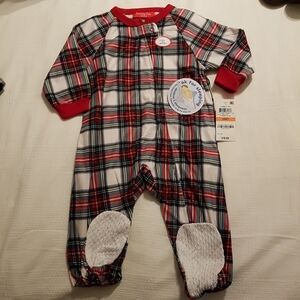 Macy's sleeper 12 months new Stewart Plaid